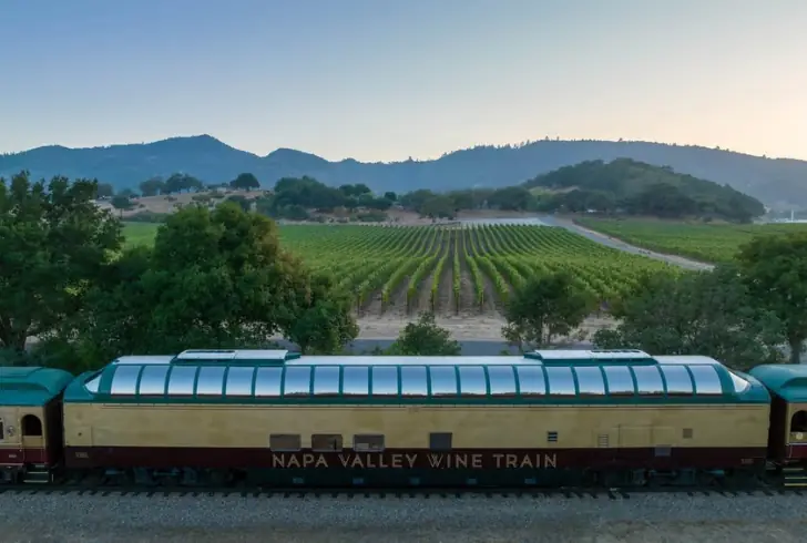 Napa Valley Wine Train scenic ride.