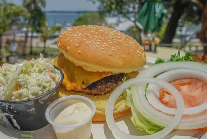 Cabbage Key restaurant cheeseburger