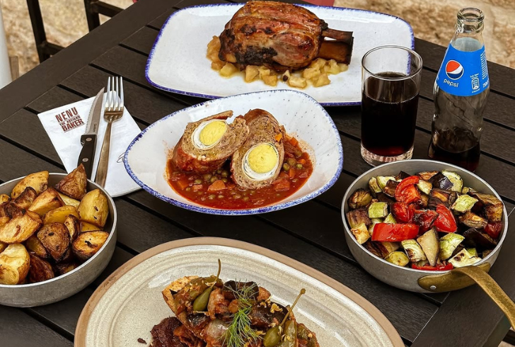 Traditional Maltese food on a plate.