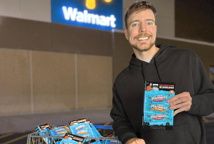 MrBeast with his choclates