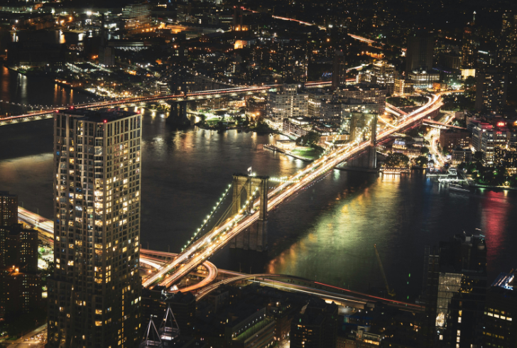 New York nightlife blending tradition and modernity.