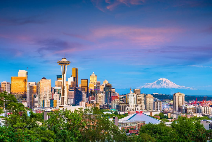 Seattle skyline with Space Needle