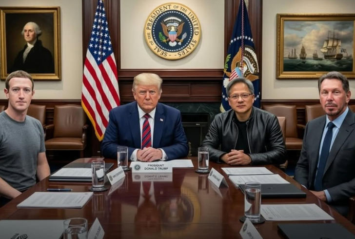 Tech executives meeting about AI policy